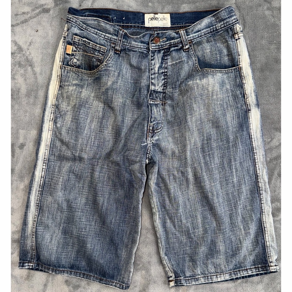 Pelle Pelle Faded Jean Shorts